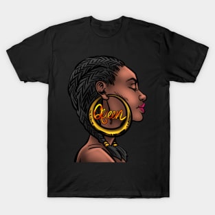 Strong Black Queen Phenomenal Woman Melanin Afro American T-Shirt